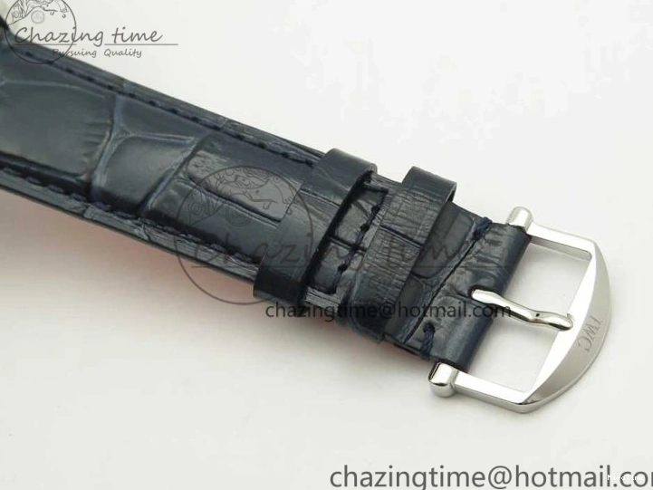 MIROTIME 0518 Portofino Automatic SS FKF 1:1 Best Edition Blue Dial on Blue Leather Strap A Cozy 7133